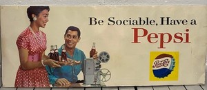 lot 69 image: Vintage Pepsi Signage