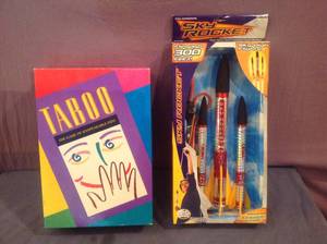 lot 103 image: New Sky Rocket & Taboo Game