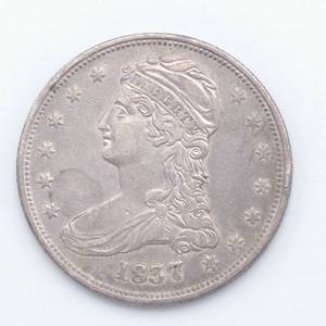 lot 5 image: 1837 Capped Bust Half Dollar, High Grade