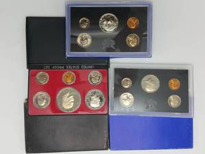lot 27 image: 1969-S, 1972-S & 1974-S US Proof Sets