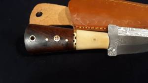 Custom Double Bladed Damascus Knife