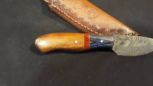 Custom Damascus Skinning Knife
