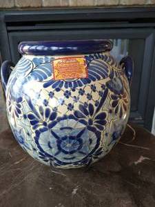 Blue Castillo Pottery Planter