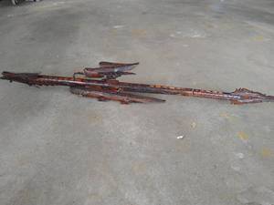 Hand Carved Indonesian Dart Gun