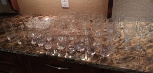 Collection Of Glass Bar Ware
