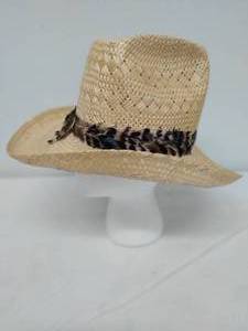lot 47 image: Resistol Straw Feather Hat