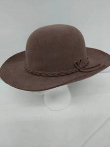 lot 31 image: Barsalino Light Brown Braided Trim Hat