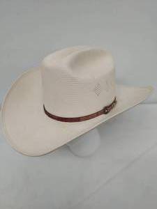 lot 50 image: Off White Buckle Hat By Shantung Panama