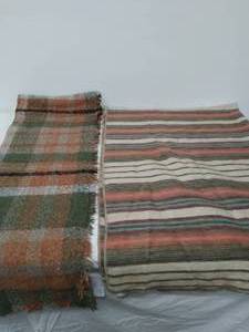 lot 161 image: Alpaca Blanket and Polyester Scarf