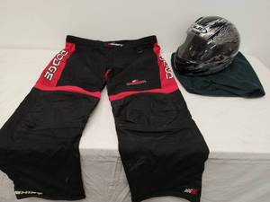 lot 184 image: Helmet and Motorsport Pants