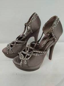 lot 70 image: Silver Blingy Heels