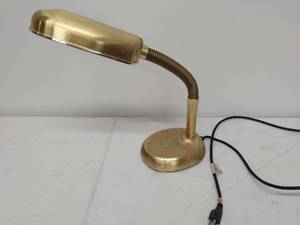 lot 105 image: Gold Colored Desk Lamp