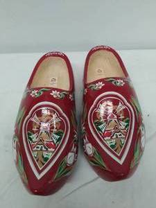 lot 107 image: Dutch Wooden Clogs