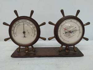 lot 109 image: Ship Wheel Temperature Gauge