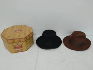 lot 132 image: Two Stetson Hats With Box
