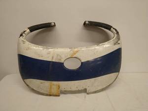 lot 213 image: Blue And White Metal Front End Nose Cap Piece