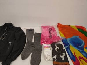 lot 273 image: Black Coat And Accessories