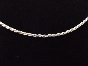 .925 Sterling Silver Rope Necklace