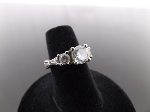 .925 Sterling Silver Cubic Zirconia Ring Size 5