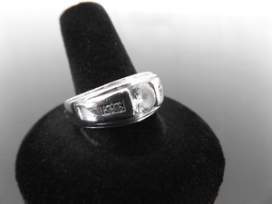 .925 Sterling Silver Cubic Zirconia Ring Size 10.5