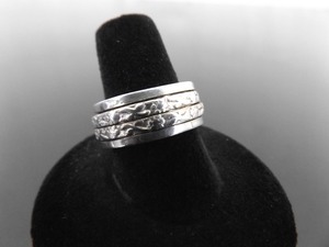 .925 Sterling Silver Spinner Ring Size 8