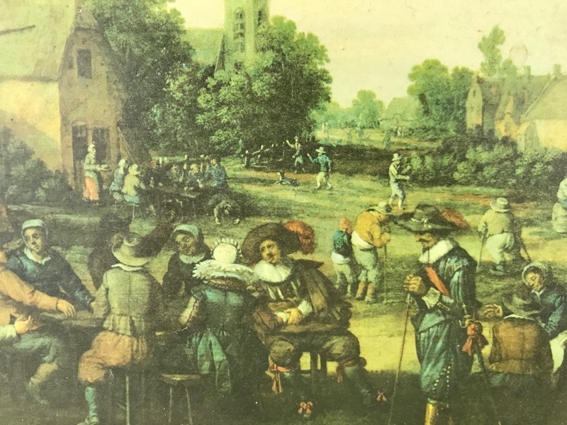 Vintage - Framed -&nbspOld English Painting Print