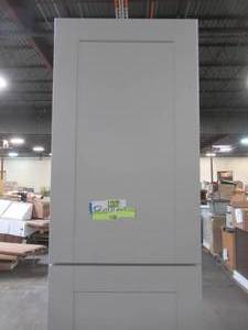 lot 215 image: Hampton Bay Shaker Assembled 18x84x24 in. Pantry Kitchen Cabinet in Dove Gray KP1884-SDV
