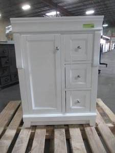 lot 225 image: Foremost Naples 24 in. W x 21-78 in. D x 34 in. H Vanity Cabinet Only in White NAWA2421D