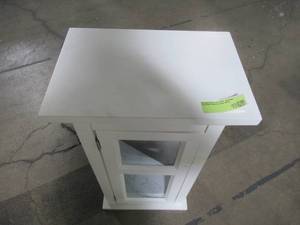 lot 227 image: Simpli Home Avington 26.9 in. H x 15 in. W Single Door Wall Cabinet in Pure White AXCBSAVN03-WH