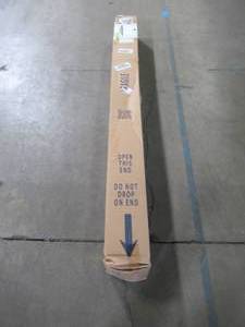 lot 503 image: California Umbrella 11 ft. Silver Anodized Aluminum Pole Market Fiberglass Pulley Lift Outdoor Patio Umbrella in Sunflower Yellow Sunbrella ALTO118002-5457-DWV