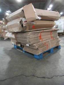 lot 233 image: WHOLESALE MIXED PALLET OF MOVING BOXES