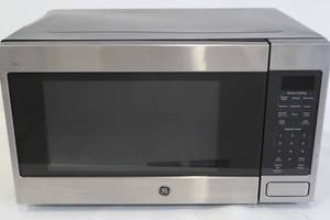 lot 610 image: GE 1.6 Cu. Ft. Stainless Steel Countertop Microwave JES1657SM1SS