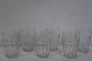 lot 651 image: Bormioli Rocco Rock Bar Stackable Long Drink Glass 12.5oz Set of 6