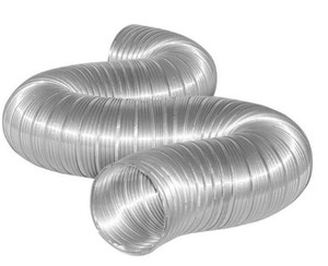lot 699 image: Everbilt 4 in. x 8 ft. Semi-Rigid Flexible Aluminum Dryer Vent Duct