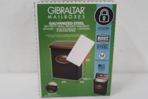 lot 681 image: Gibraltar Designer Medium, Vertical, Wall Mount, Locking Mailbox, Venetian Bronze