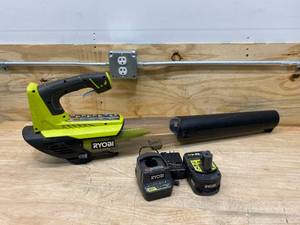 lot 50 image: RYOBI 110 MPH 410 CFM ONE 18V Brushless Cordless Variable-Speed Whisper Series Jet Fan Blower with 4.0 Ah Battery & Charger
