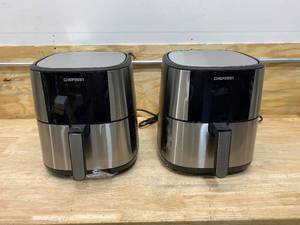 lot 57 image: CHEFMAN Lot of 2-  8qt Digital Air Fryer - Silver