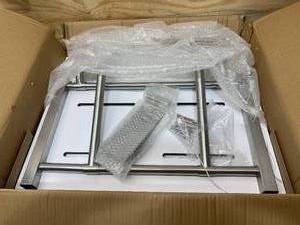 lot 73 image: CSI BATHWARE 26 in. W x 15 in. Rectangular Phenolic Slotted Wall Mounted Folding Shower Seat