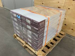 lot 8 image: HOME DECORATORS COLLECTION Lot of 12 Cases of-  Horizontal Toast 58 in. T x 5 in. W x 38.59 in. L Solid Bamboo Flooring(24.12 sq. ft.  case)