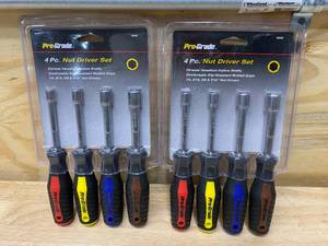 lot 19 image: PRO-GRADE Lot of 2-  4 Pc. Nut Driver Sets