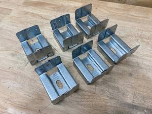 lot 75 image: SIMPSON STRONG TIE Lot of 6-  ABA ZMAX Galvanized Adjustable Standoff Post Base for 4x4 Rough Lumber