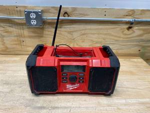 lot 87 image: MIWAUKEE M18 18-Volt Lithium-Ion Cordless Jobsite Radio (Battery Not Included)