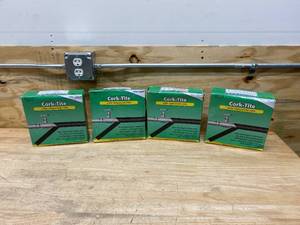 lot 90 image: NU-CALGON Lot of 4-  Black Cork Tape, Width 2 in, Length 30 ft, Thickness 18 in
