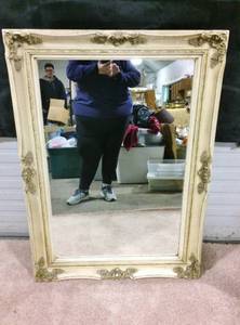 Gorgeous &amp Rare Antique Mirror Custom Made In Italy A Very Long Time Ago For An Edina Resident Who Has Several - Mirrors Were Replaced About 10 Years Ago...Frame Has Age Related Wear - See Pictures