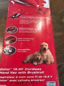 New Open Box Dirt Devil Gator 15.6 Cordless Hand Vacuum With Brush Roll