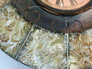 Super Large Decorative Metal Wall Clock - Works No Battery Included