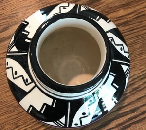 Creative Collectible Native American Pottery Ute Mountain Pot - Signed Ruth Root E3 - Great Condition
