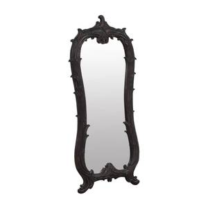 OOOO I Love This Mirror MSRP $900 Strikingly Exquisite Over 5 Feet Tall Bombay Company Handcrafted Black Sculpted Josephine Floor or Wall Mirror - Excellent Condition&nbsp Will Need Wire To Hang