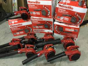 Lot of 12 Homelite  Gas Blower various conditions Customer Returns See Pictures