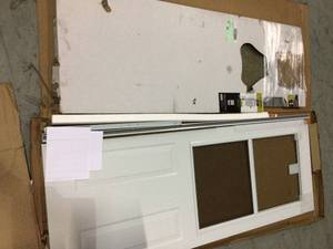 30 in. x 80 in. 200 Series White Traditional Storm Door by EMCO Customer Returns See Pictures